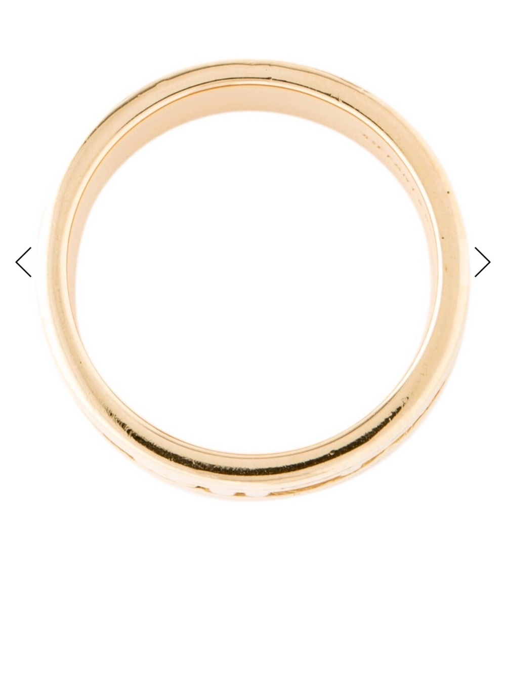 Tiffany & Co. Gold Roman Numeral Wide Band - Picture 4 of 4